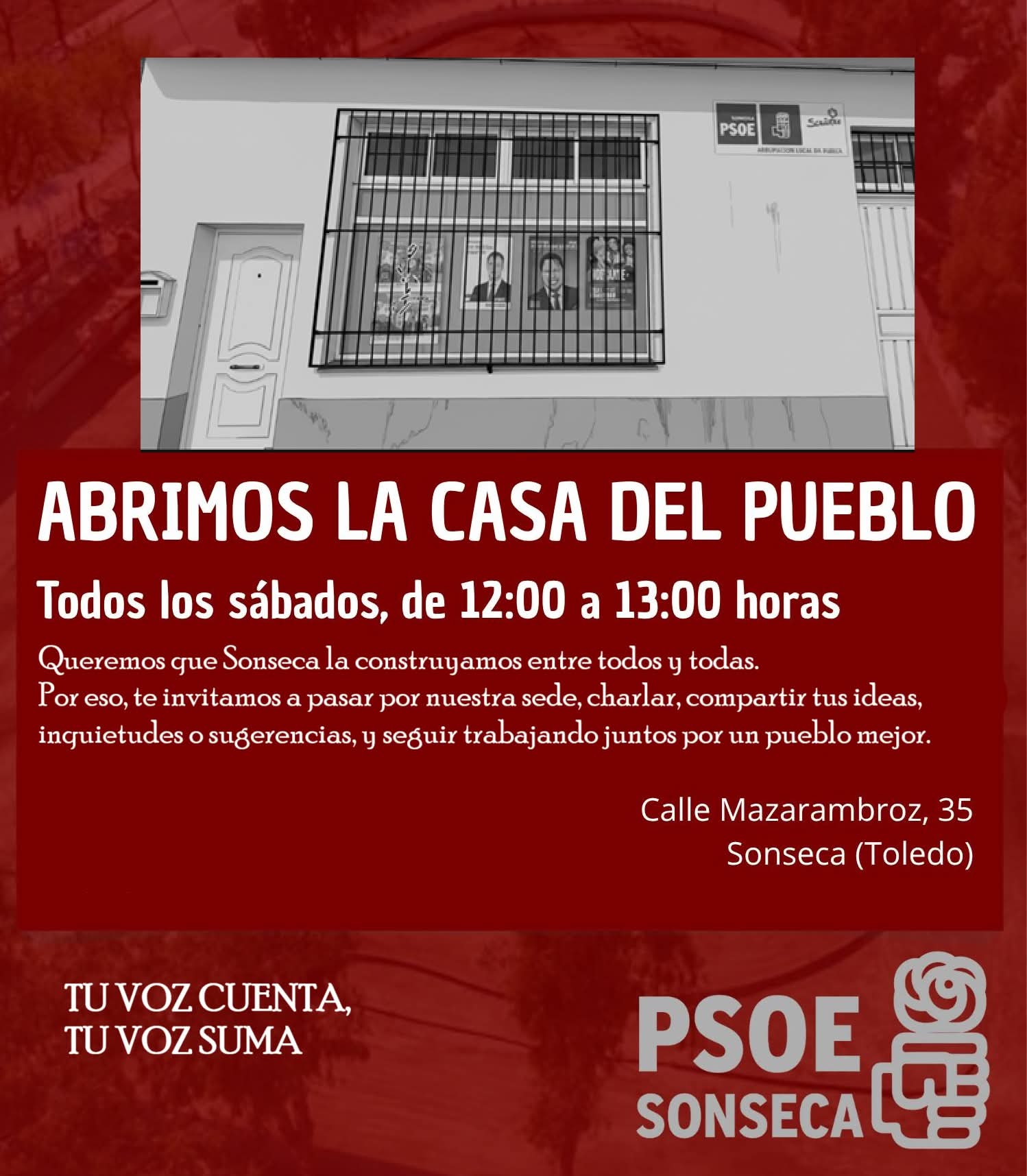 La casa del Pueblo abre sus puertas al pueblo